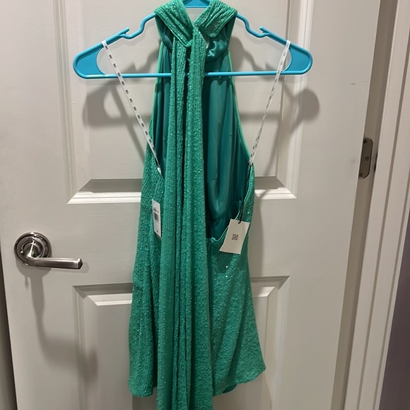 SHO Lime green sparkly dress - Picture 2 of 5